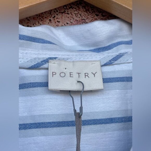 POETRY STRIPE BUTTON THROUGH SHIRT SIZE 8 - Picture 5 of 13